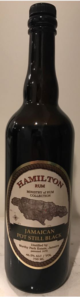 Hamilton Jamaican Pot Still Black - Worthy Park Estate (750 mL) alcohol collectible [Barcode 000513072907] - Main Image 1