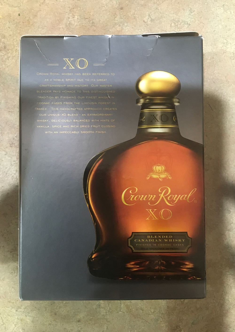 Crown Royal: XO - Crown Royal Company (750 mL) alcohol collectible [Barcode 082000003823] - Main Image 4
