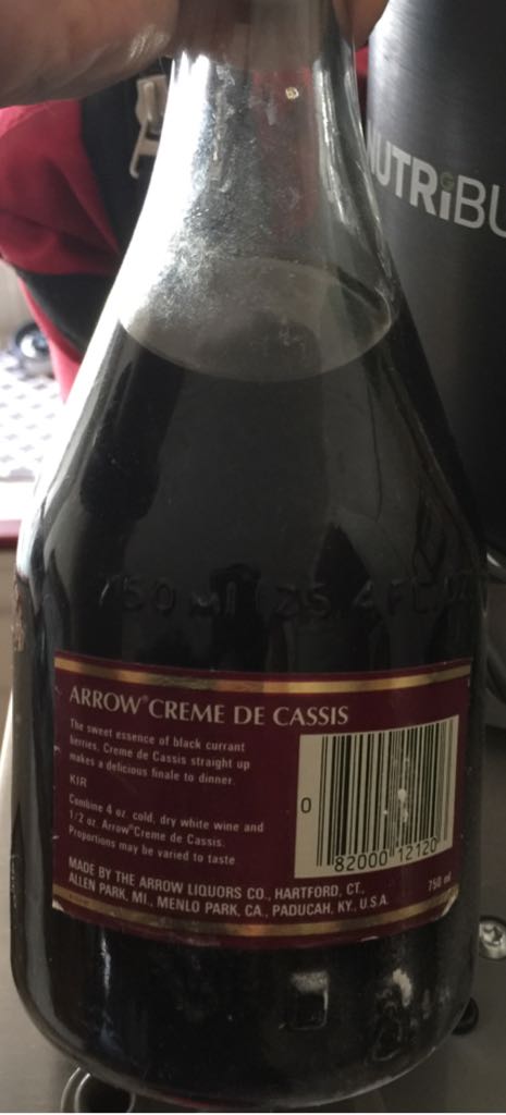 Creme de Cassis - Arrow Liquors Co. (750 mL) alcohol collectible [Barcode 082000121206] - Main Image 2