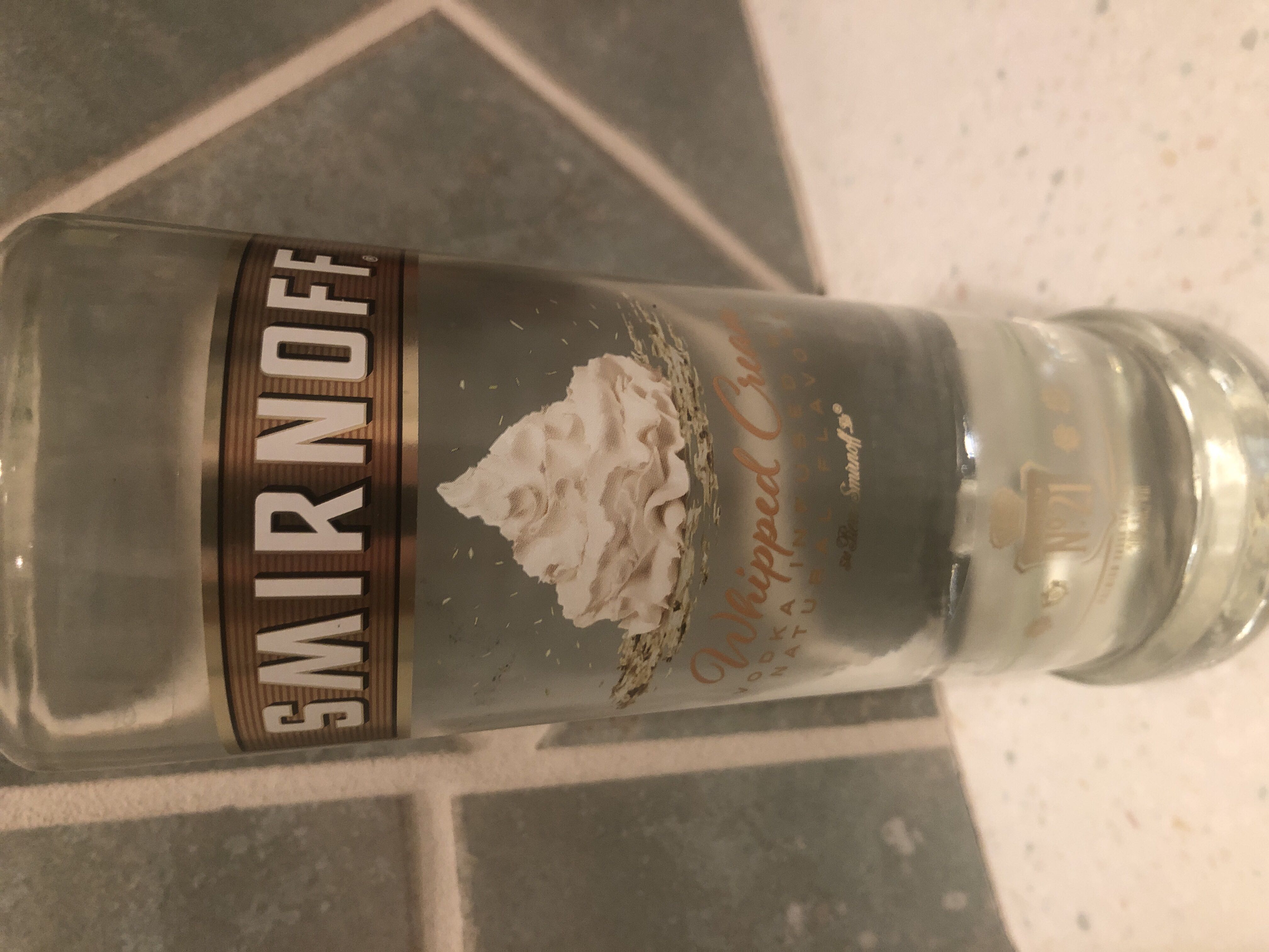 Smirnoff Whipped Cream Vodka - Smirnoff (750 mL) alcohol collectible [Barcode 082000757511] - Main Image 2