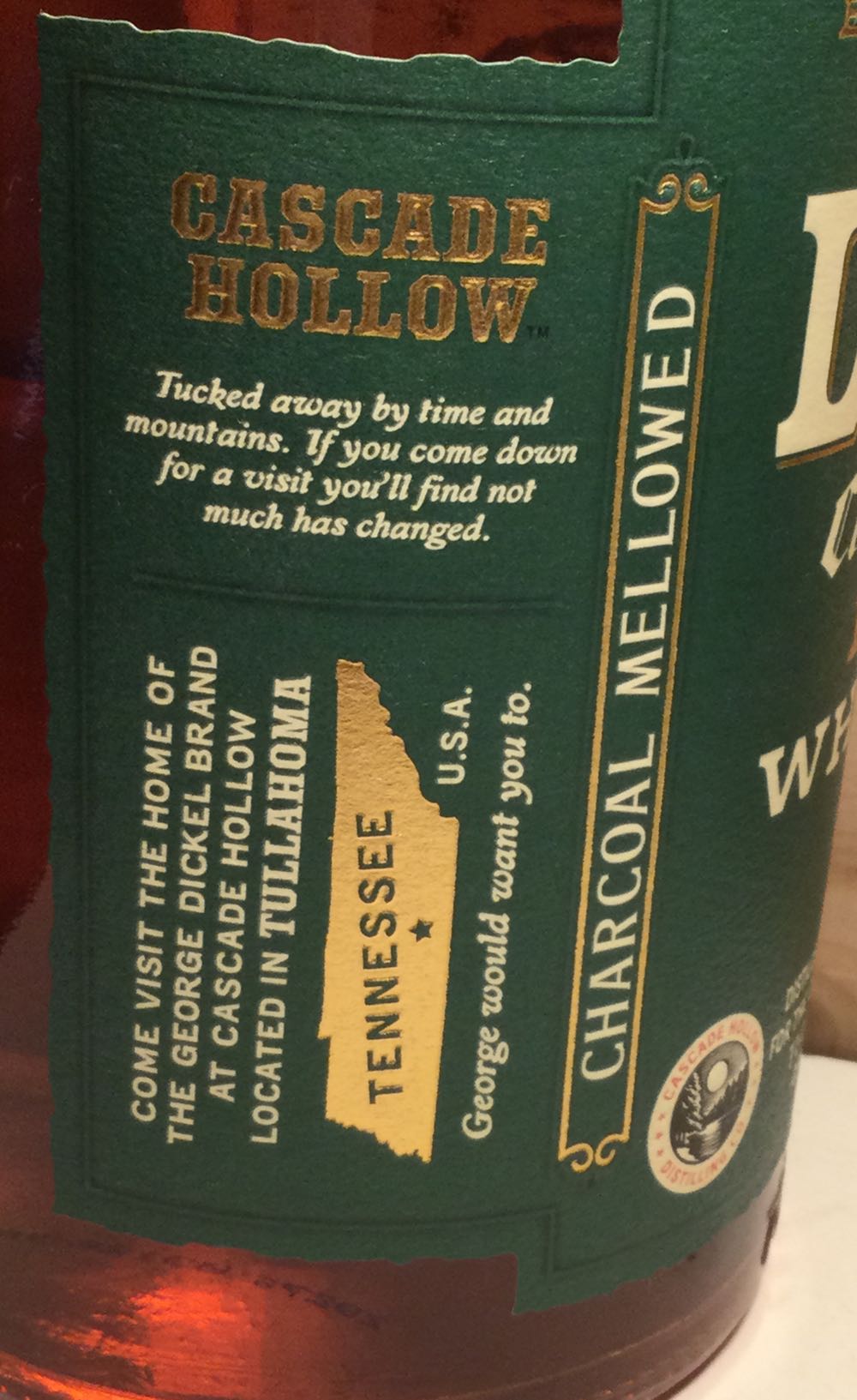 George Dickel Rye - George A Dickel & Co (750mL) alcohol collectible [Barcode 082000759454] - Main Image 3