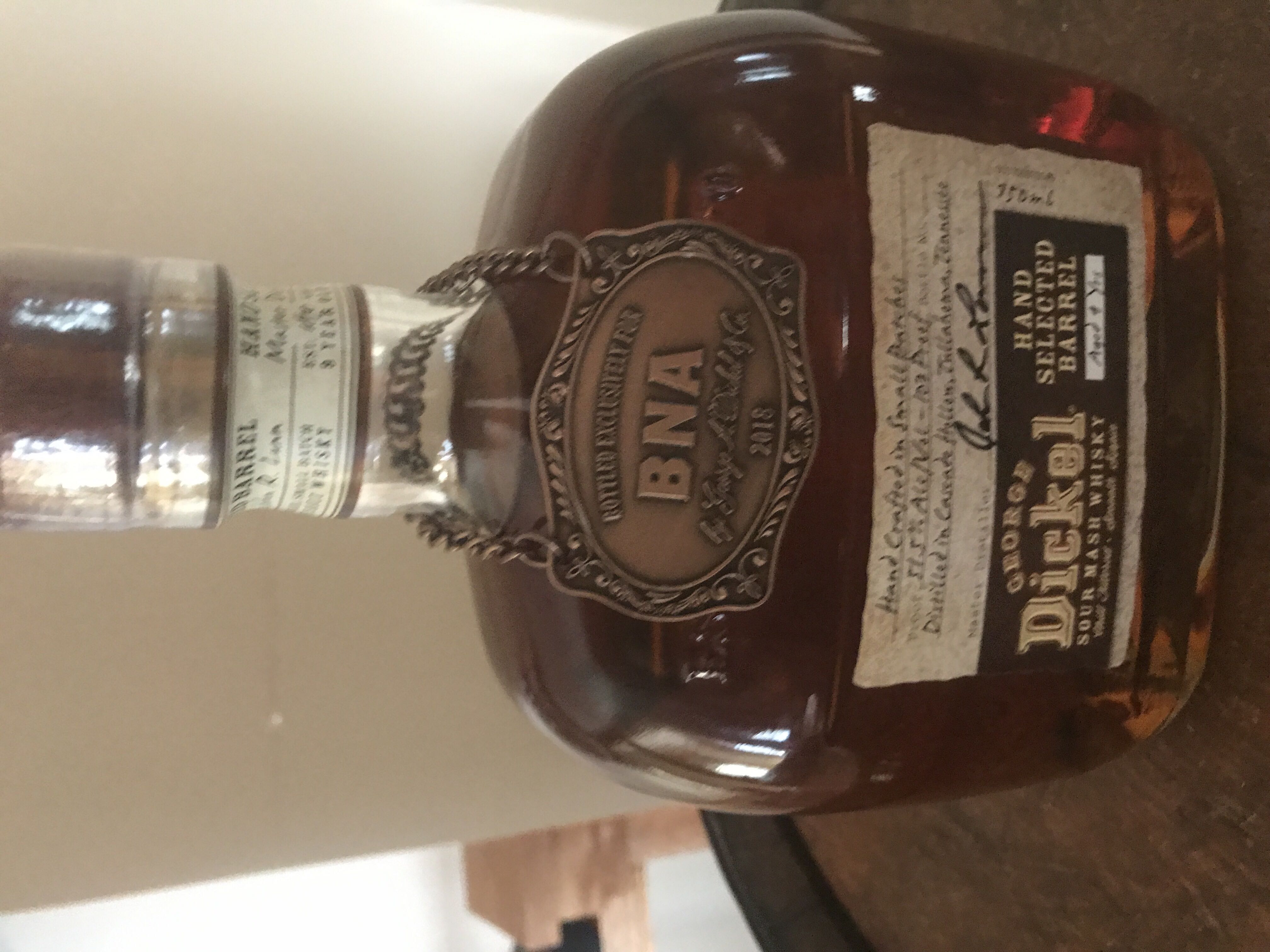 George Dickel Hand Selected Barrel Bourbon 9 Year - George Dickel & Co. (750 mL) alcohol collectible [Barcode 082000762362] - Main Image 3