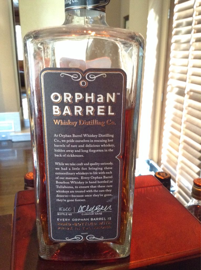 Orphan Barrel Old Blowhard -  New Bernheim (750 mL) alcohol collectible [Barcode 082000767398] - Main Image 2