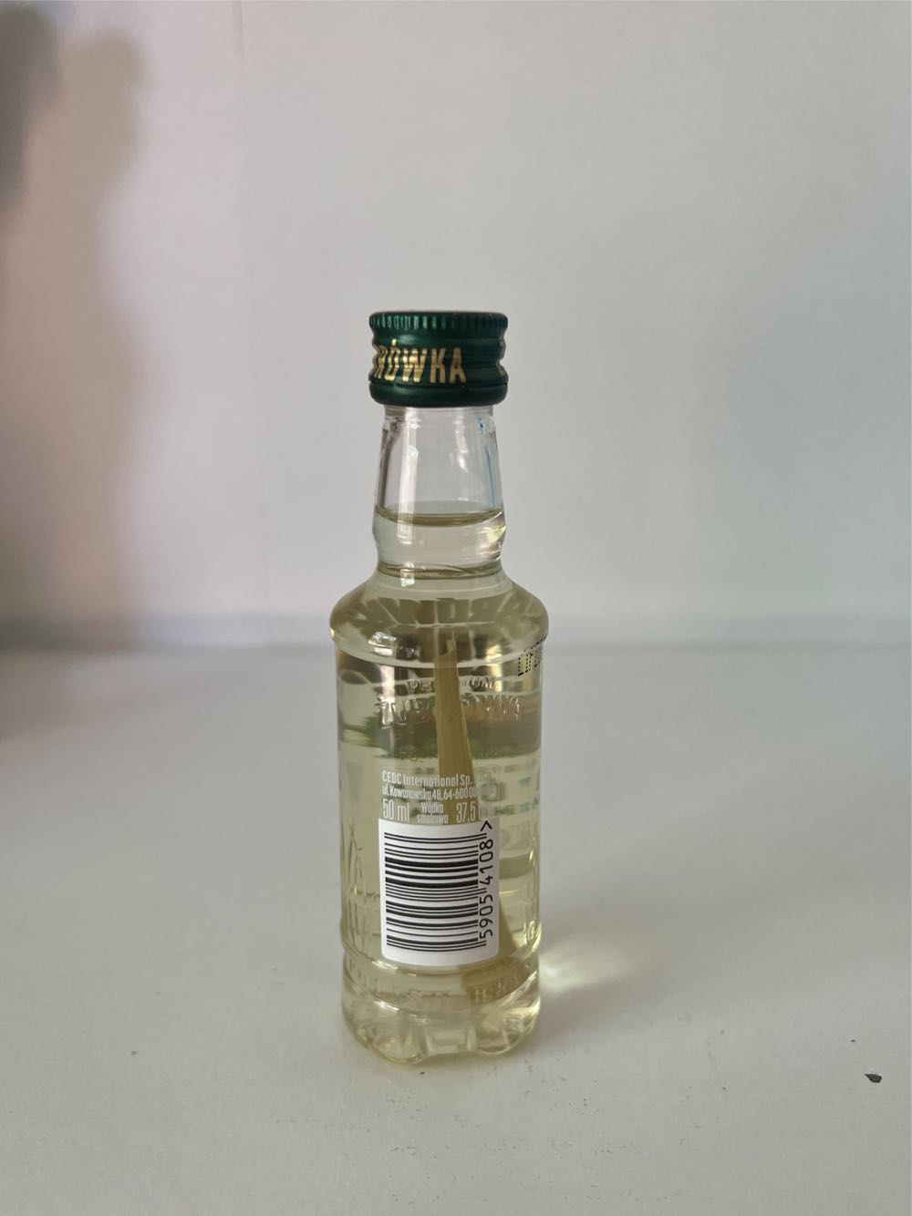 Żubrówka Bison Grass Flavored Vodka - n/a (50 mL) alcohol collectible [Barcode 021236700878] - Main Image 2