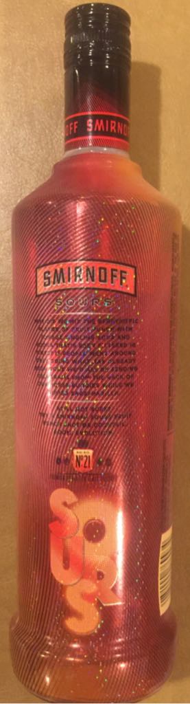 Smirnoff Sour Fruit Punch - The Smirnoff Co (750 mL) alcohol collectible [Barcode 082000769934] - Main Image 2