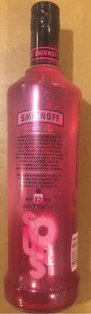 Smirnoff Sours Watermelon - The Smirnoff Co (750 mL) alcohol collectible [Barcode 082000769965] - Main Image 2