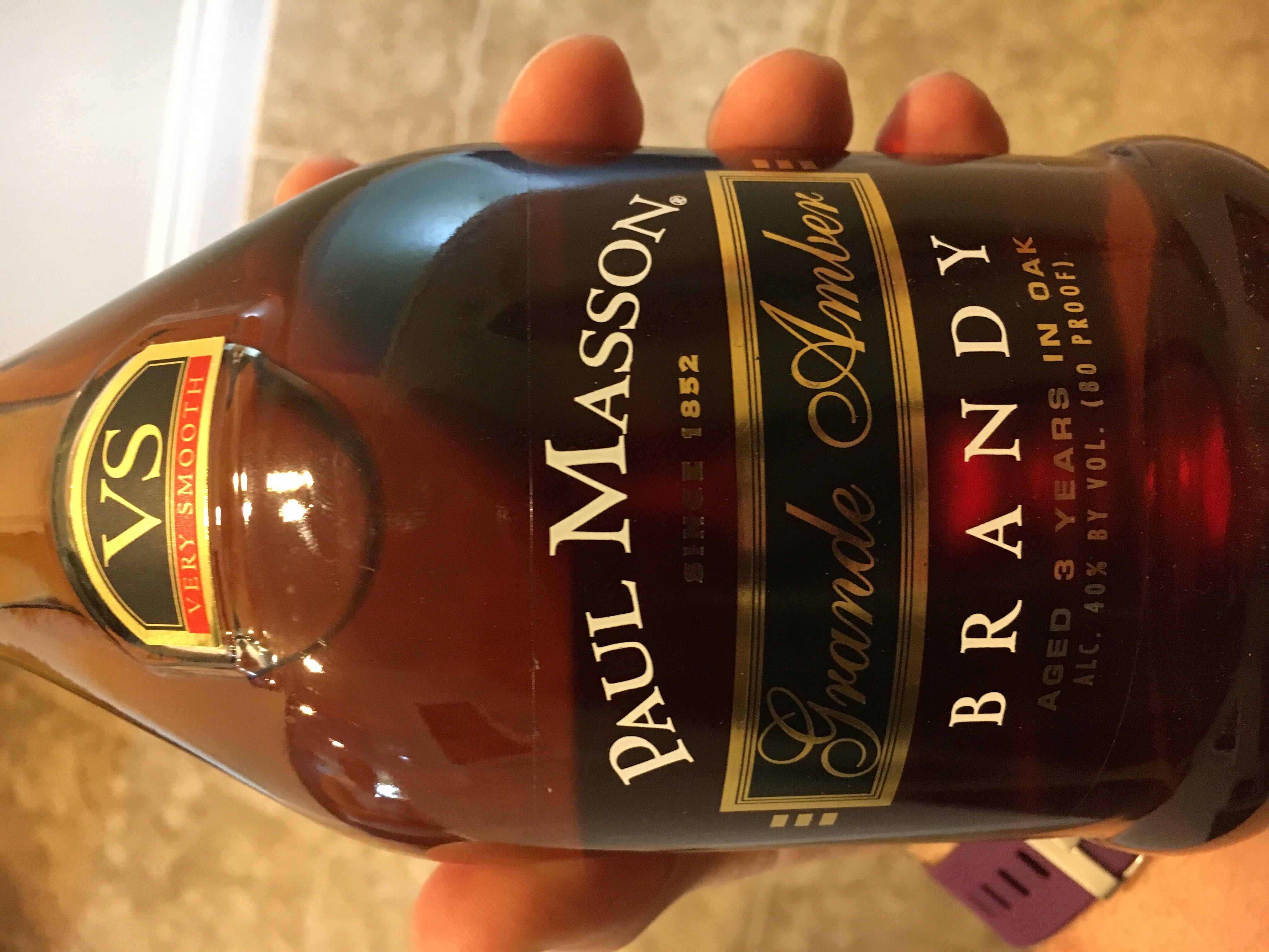 Paul Masson Grande Amber Brandy 750ML - Paul Masson (750 mL) alcohol collectible [Barcode 021296006019] - Main Image 3