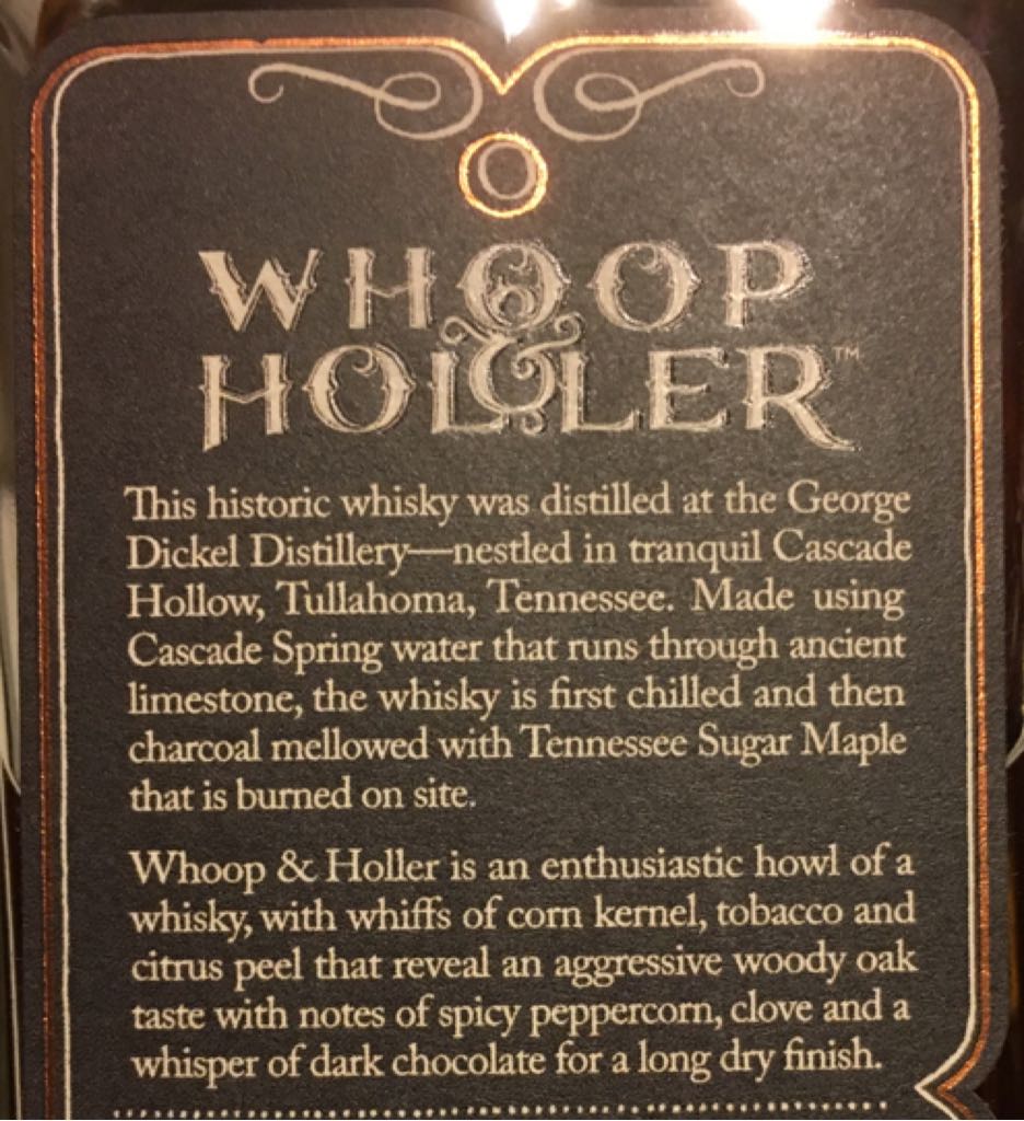 Orphan Barrel - Whoop & Holler - Orphan Barrel (750 mL) alcohol collectible [Barcode 082000776512] - Main Image 2