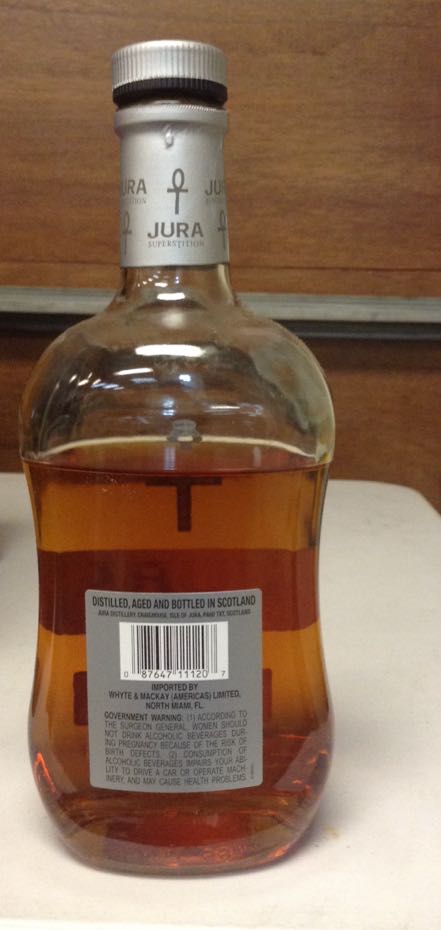 Jura Superstition  - Jura (750 mL) alcohol collectible [Barcode 021641111207] - Main Image 2