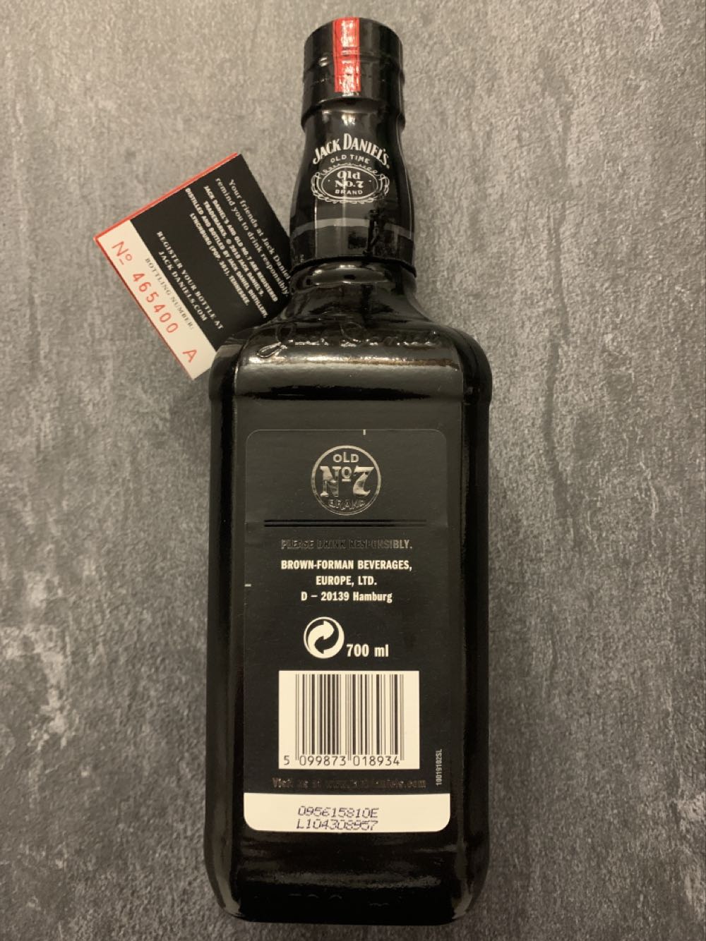 160 Birthday - Jack Daniels (750 mL) alcohol collectible [Barcode 082184000120] - Main Image 3