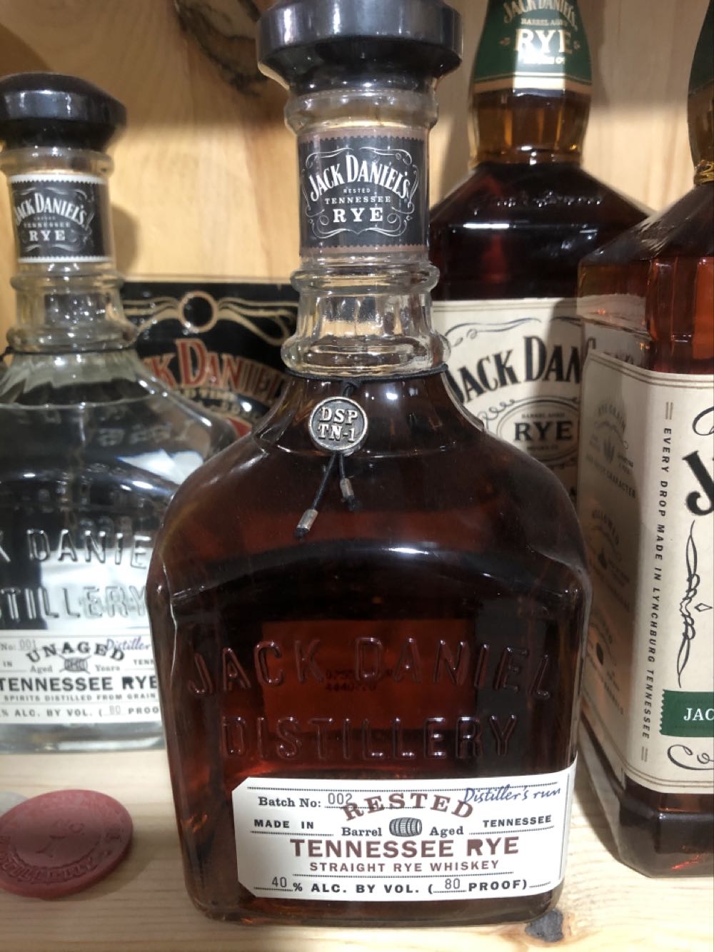 Tennessee Rye - Rested - Jack Daniel‘s Distillery (750mL) alcohol collectible [Barcode 082184001196] - Main Image 4