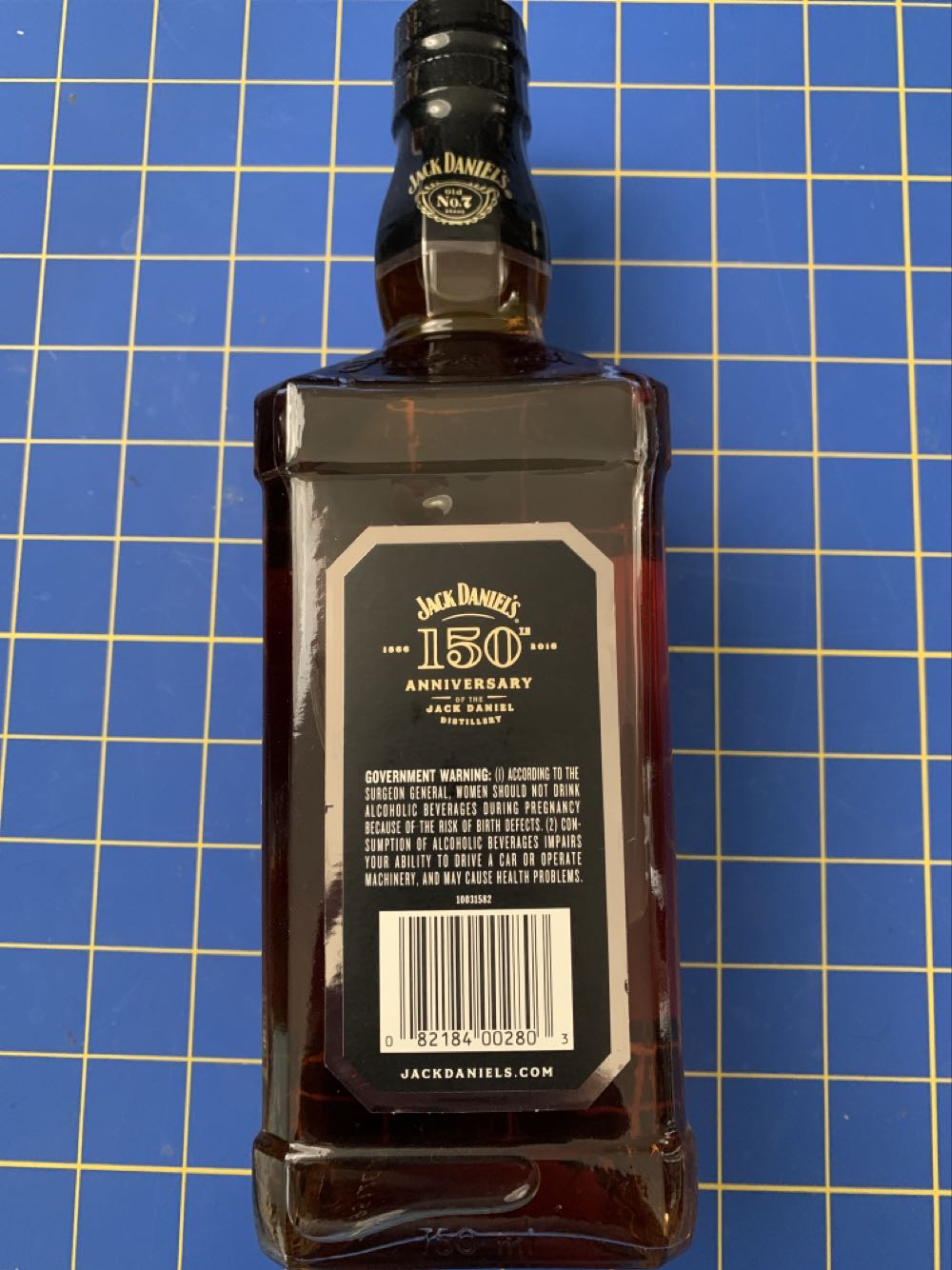 150th Anniversary (Signed Twice) - Jack Daniel‘s Distillery (750 mL) alcohol collectible [Barcode 082184002803] - Main Image 3