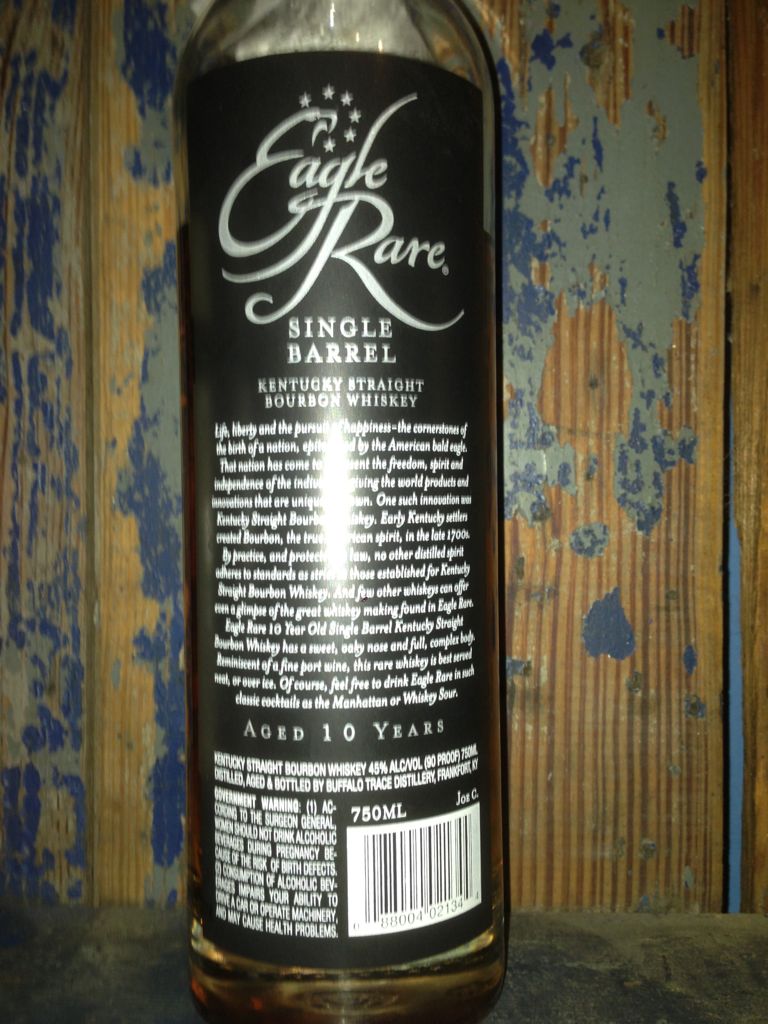 Eagle Rare10yo - Buffalo Trace (750 mL) alcohol collectible [Barcode 022004087344] - Main Image 2