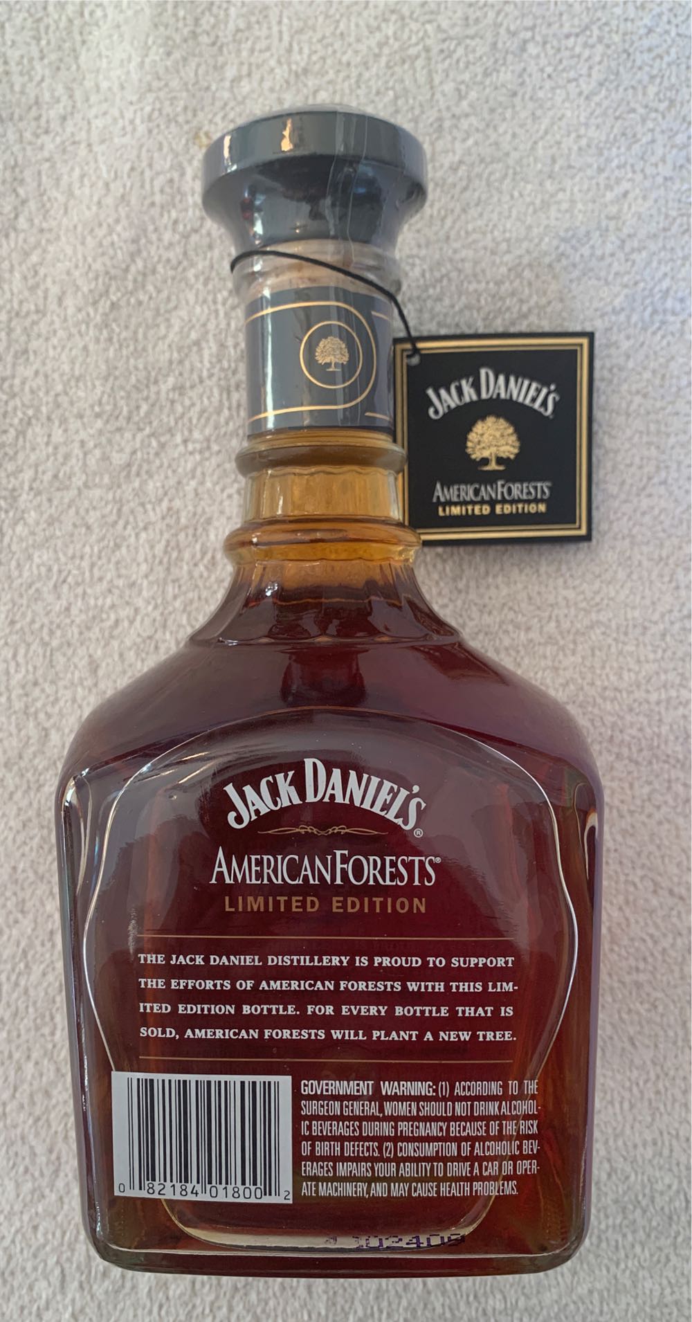American Forests - Jack Daniel Distillery (750 mL) alcohol collectible [Barcode 082184018002] - Main Image 3