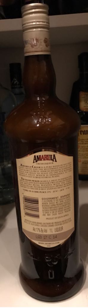 Amarula Cream Liqueur - Amarula (1000 mL) alcohol collectible [Barcode 083300048712] - Main Image 2