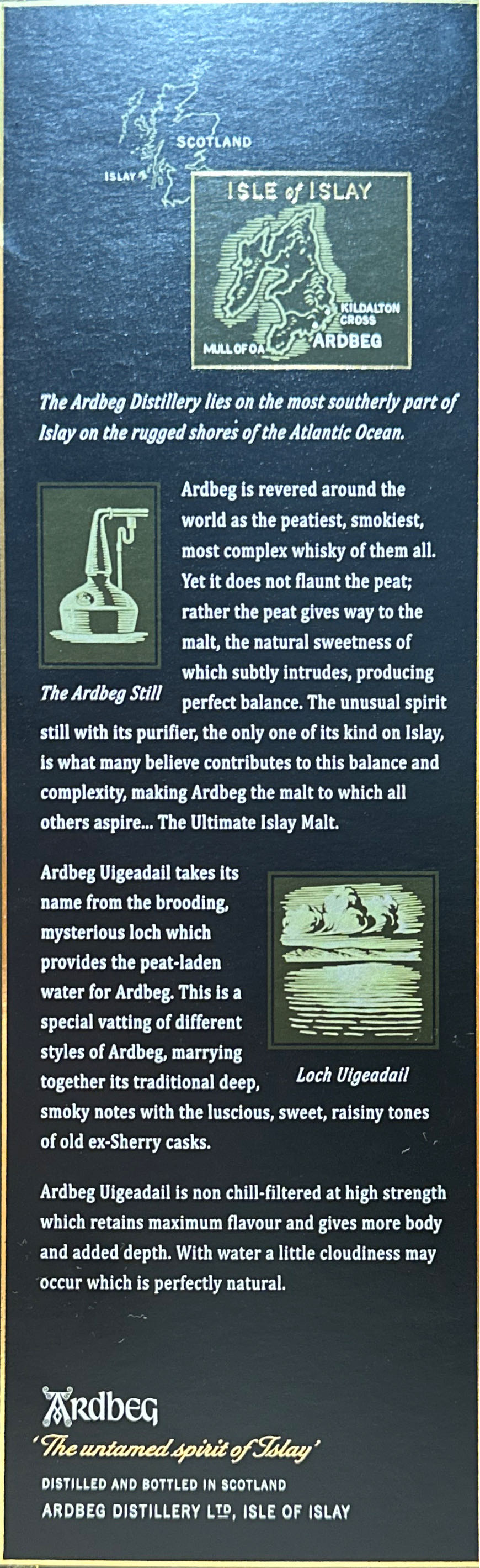 Ardbeg Uigeadail - Ardbeg (750mL) alcohol collectible [Barcode 083300072045] - Main Image 3