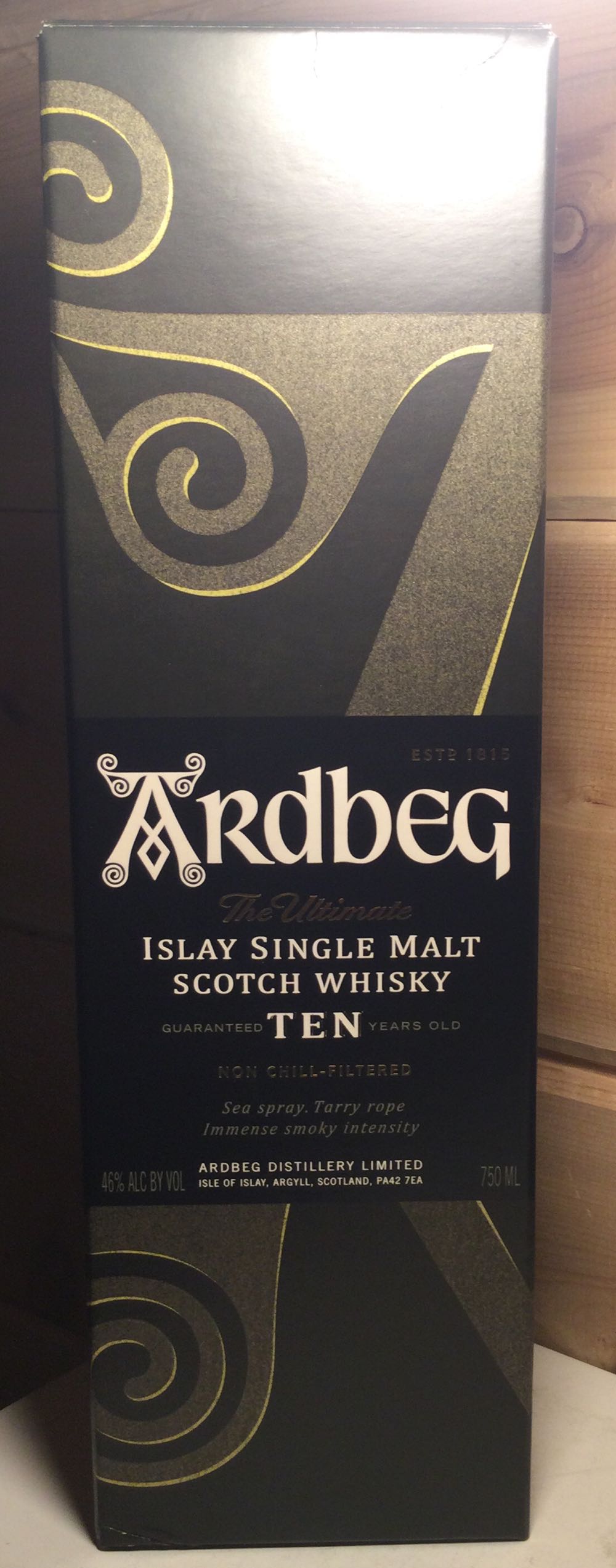 Ardbeg 10 - Ardbeg Distillery (750 mL) alcohol collectible [Barcode 083300072106] - Main Image 3