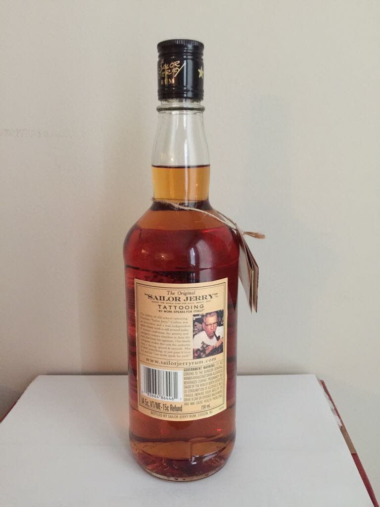 Sailor Jerry Spiced Rum - Sailor Jerry Rum (750 mL) alcohol collectible [Barcode 083664864461] - Main Image 2