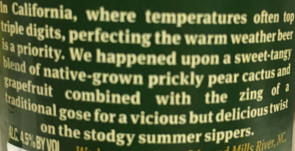 Otra Vez - Sierra Nevada Brewing Co (12 fl. oz.) alcohol collectible [Barcode 083783171006] - Main Image 2