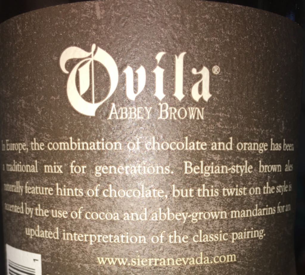 Abbey Brown Ale - Sierra Nevada Brewing Co (25.4 fl. oz.) alcohol collectible [Barcode 083783430011] - Main Image 2