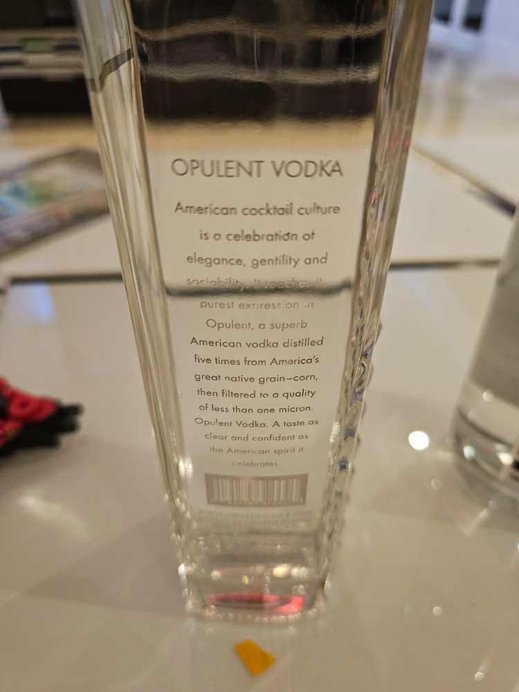 Opulent - Opulent Brands (750 mL) alcohol collectible [Barcode 084279975535] - Main Image 4