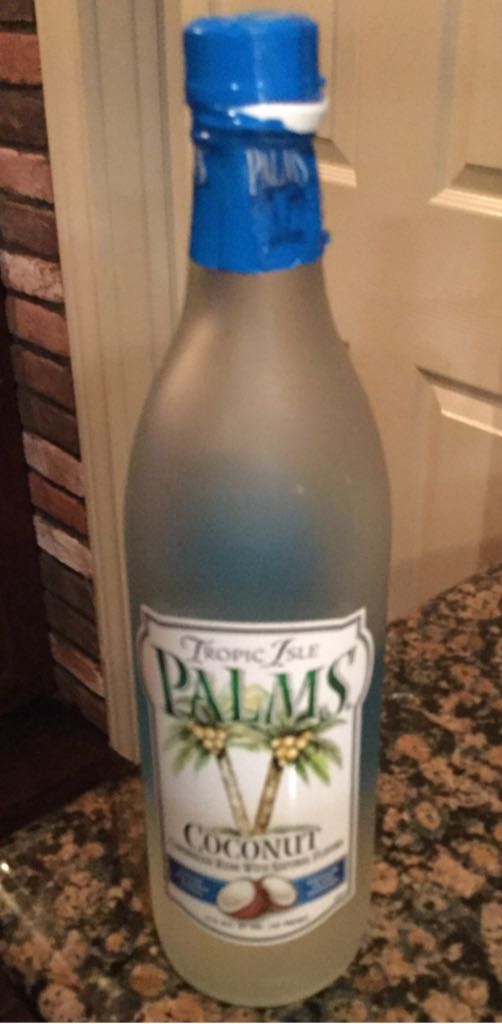 Palms Coconut Rum - Tropical Palms Rum Co (750 mL) alcohol collectible [Barcode 084279976020] - Main Image 1