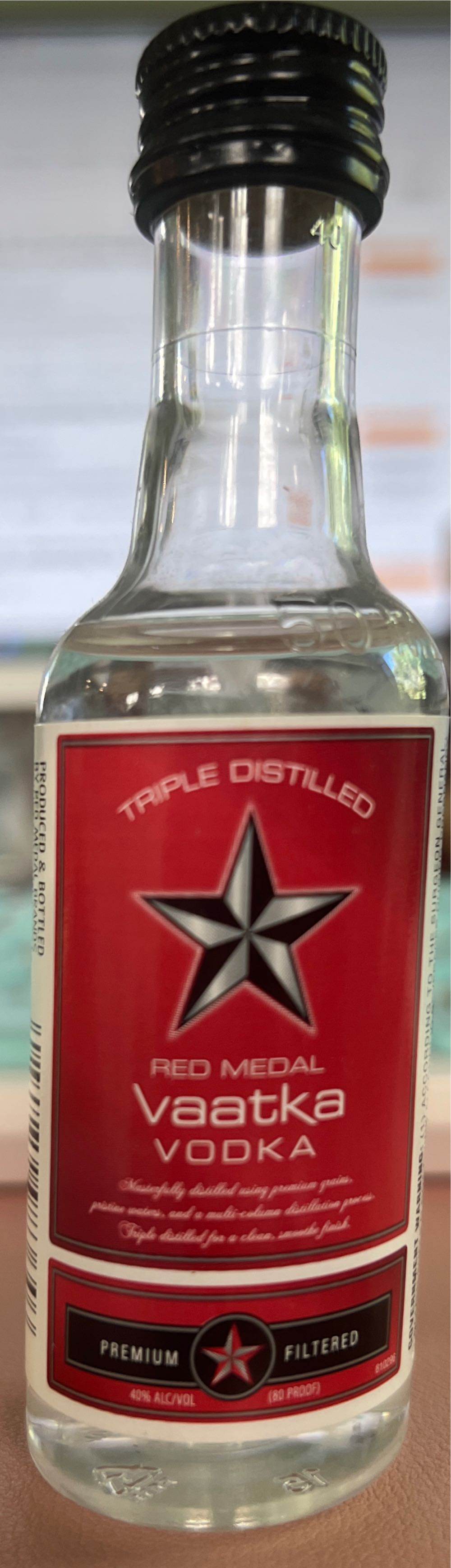 Red Metal Vaatka Vodka - n/a alcohol collectible [Barcode 084279979915] - Main Image 2