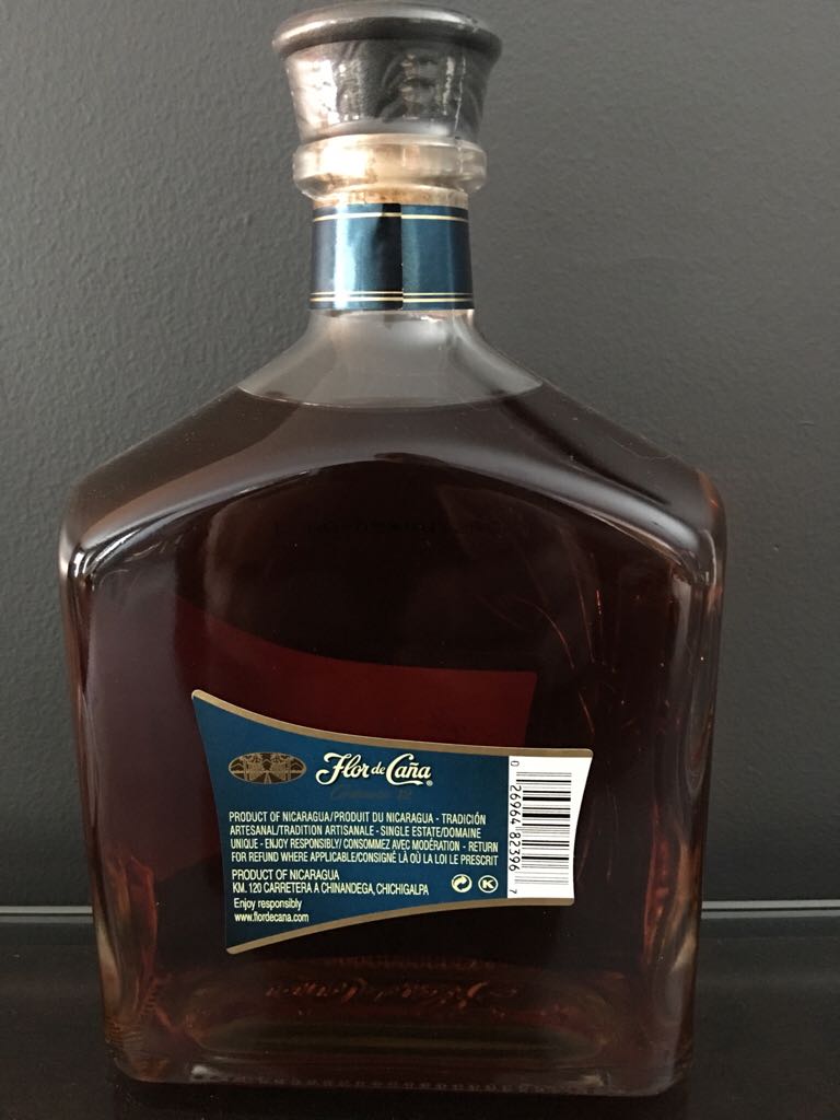 Flor de Cana Centenario 12 Year - Compania Licorera de Nicaragua (750mL) alcohol collectible [Barcode 026964823967] - Main Image 2
