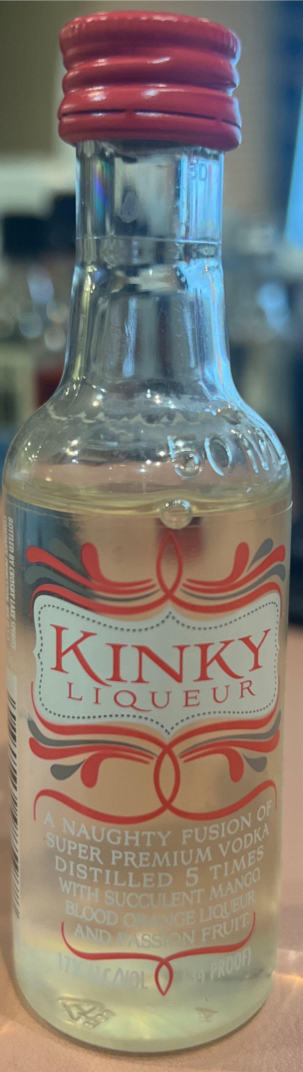Kinky Pink (Version 1) - Crosby Lake Spirit Company (50mL) alcohol collectible [Barcode 084279985978] - Main Image 2