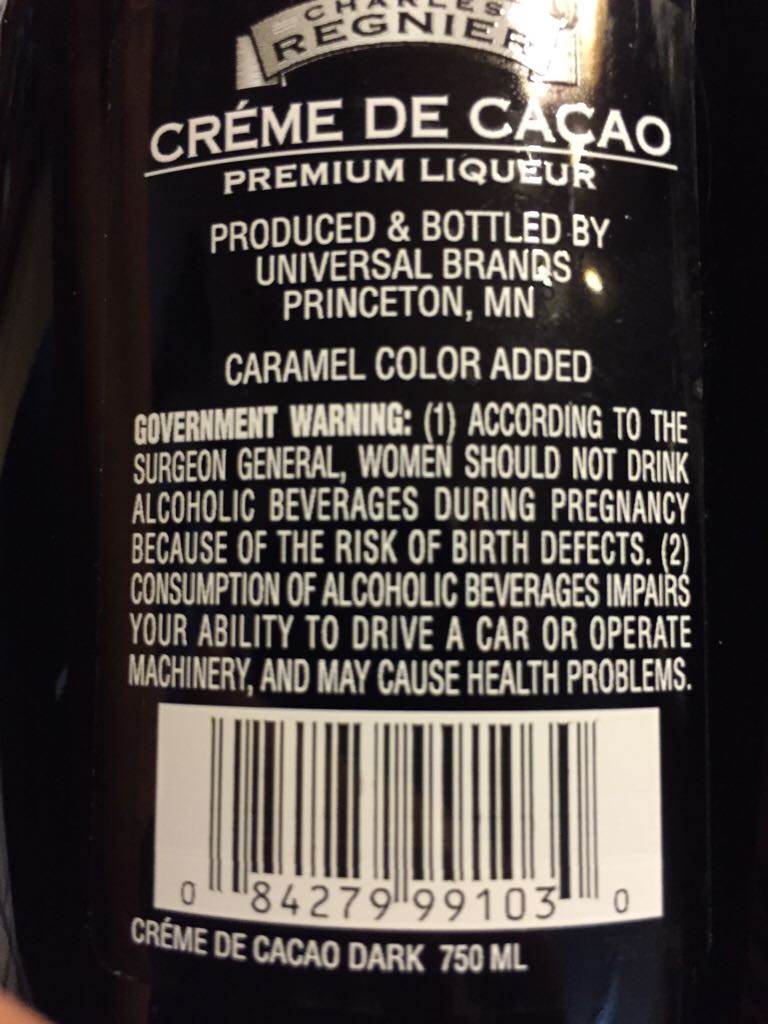 Charles Regnier - Universal Brands (750 mL) alcohol collectible [Barcode 084279991030] - Main Image 2