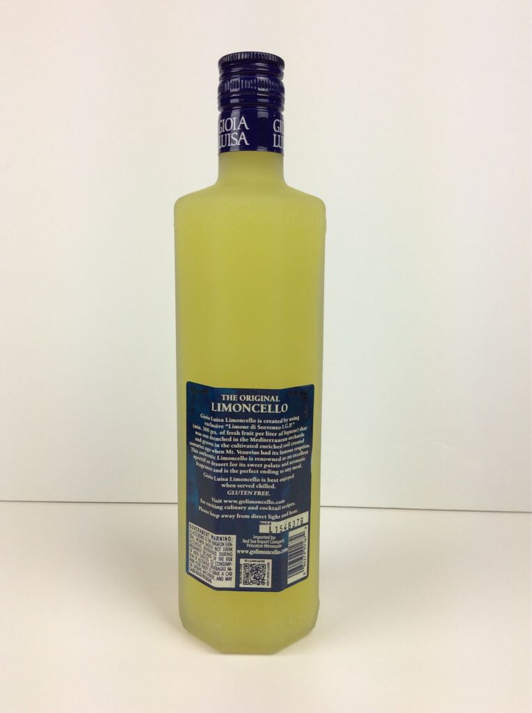 Gioia Luisa Limoncello - Gioia Luisa (750mL) alcohol collectible [Barcode 084279991672] - Main Image 2