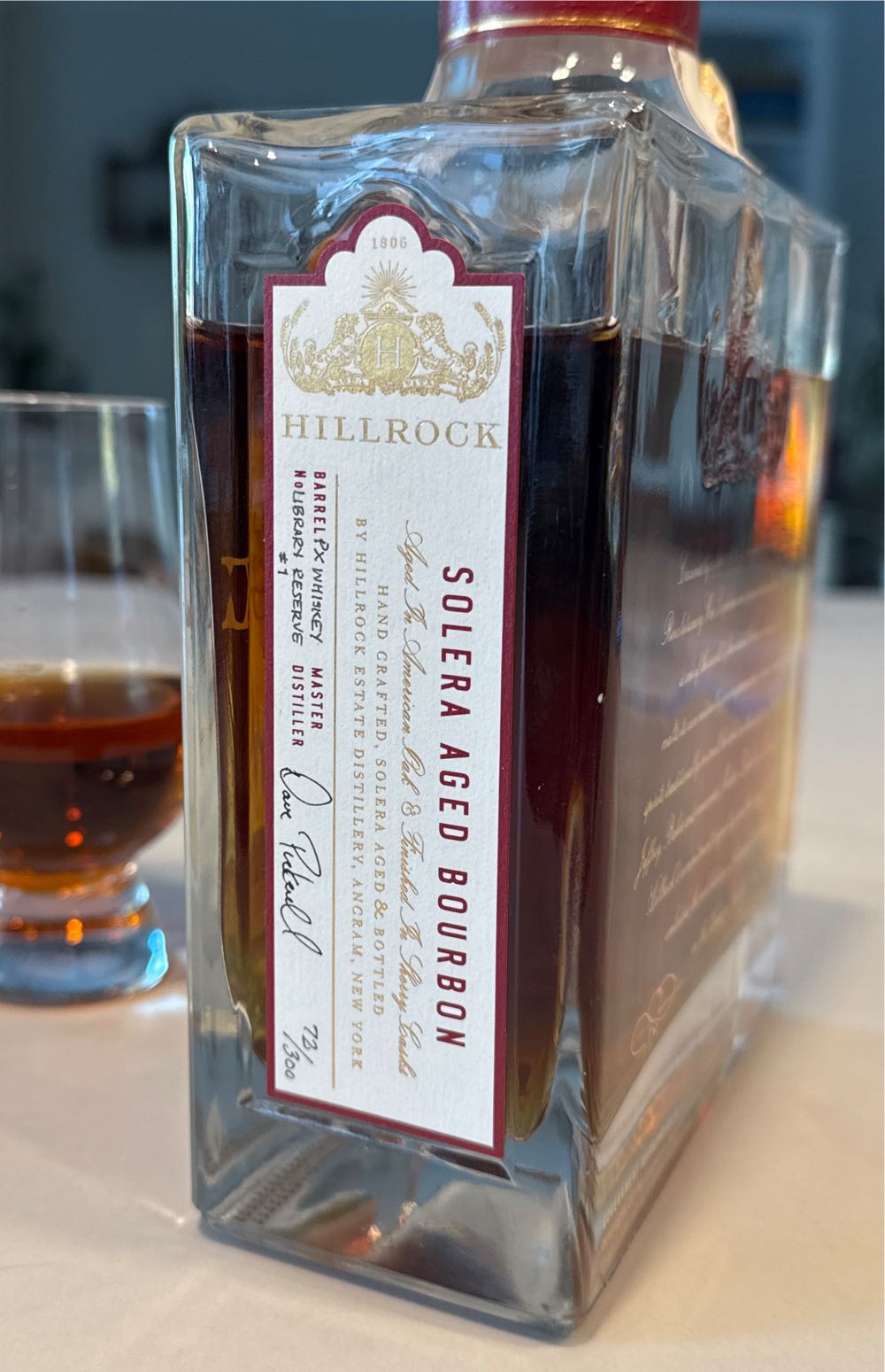 Hillrock Solera Aged Bourbon Whiskey - Hillrock Estate Distillery (750 mL) alcohol collectible [Barcode 027000008706] - Main Image 2