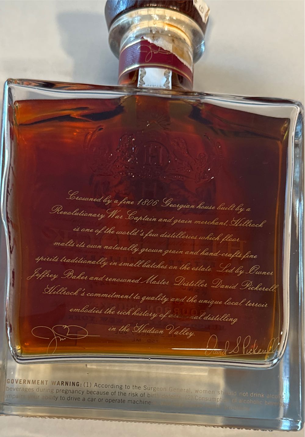 Hillrock Solera Aged Bourbon Whiskey - Hillrock Estate Distillery (750 mL) alcohol collectible [Barcode 027000008706] - Main Image 3