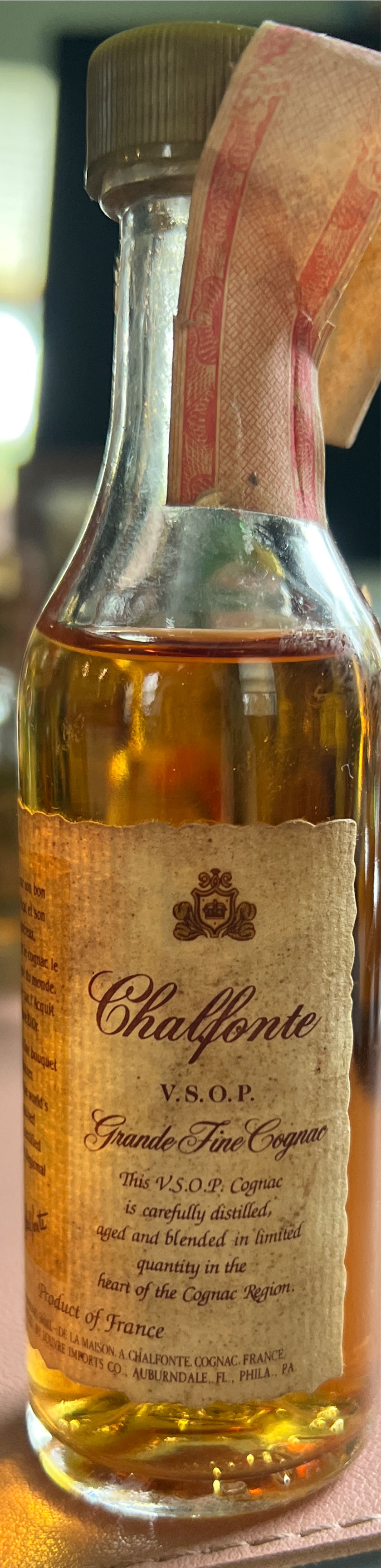 Chalfonte v.s.o.p. - De La Maison alcohol collectible [Barcode 084380220241] - Main Image 3