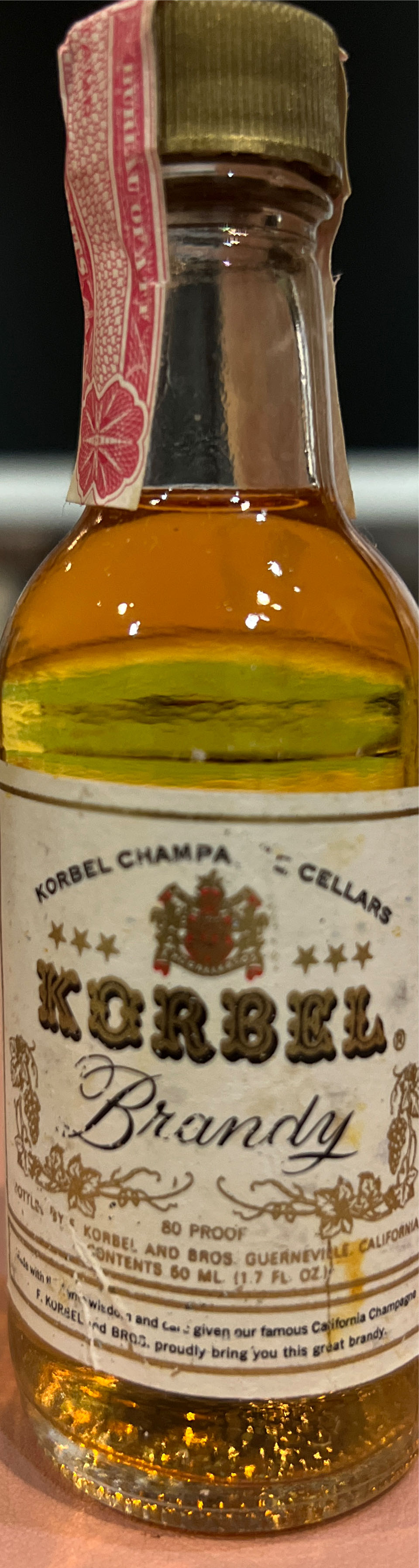 Korbel Brandy - F. Korbel & Bros.,INC (750 mL) alcohol collectible [Barcode 084704000122] - Main Image 2