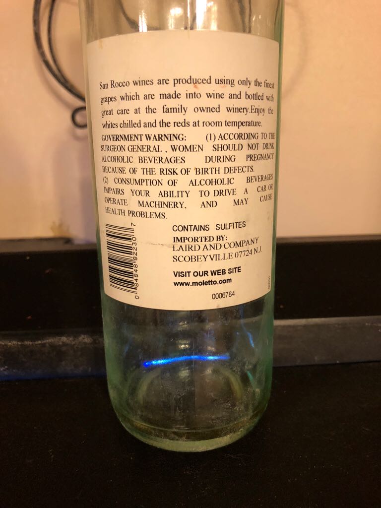 San Rocco - Motta Di Livenza (750 mL) alcohol collectible [Barcode 084848822307] - Main Image 2