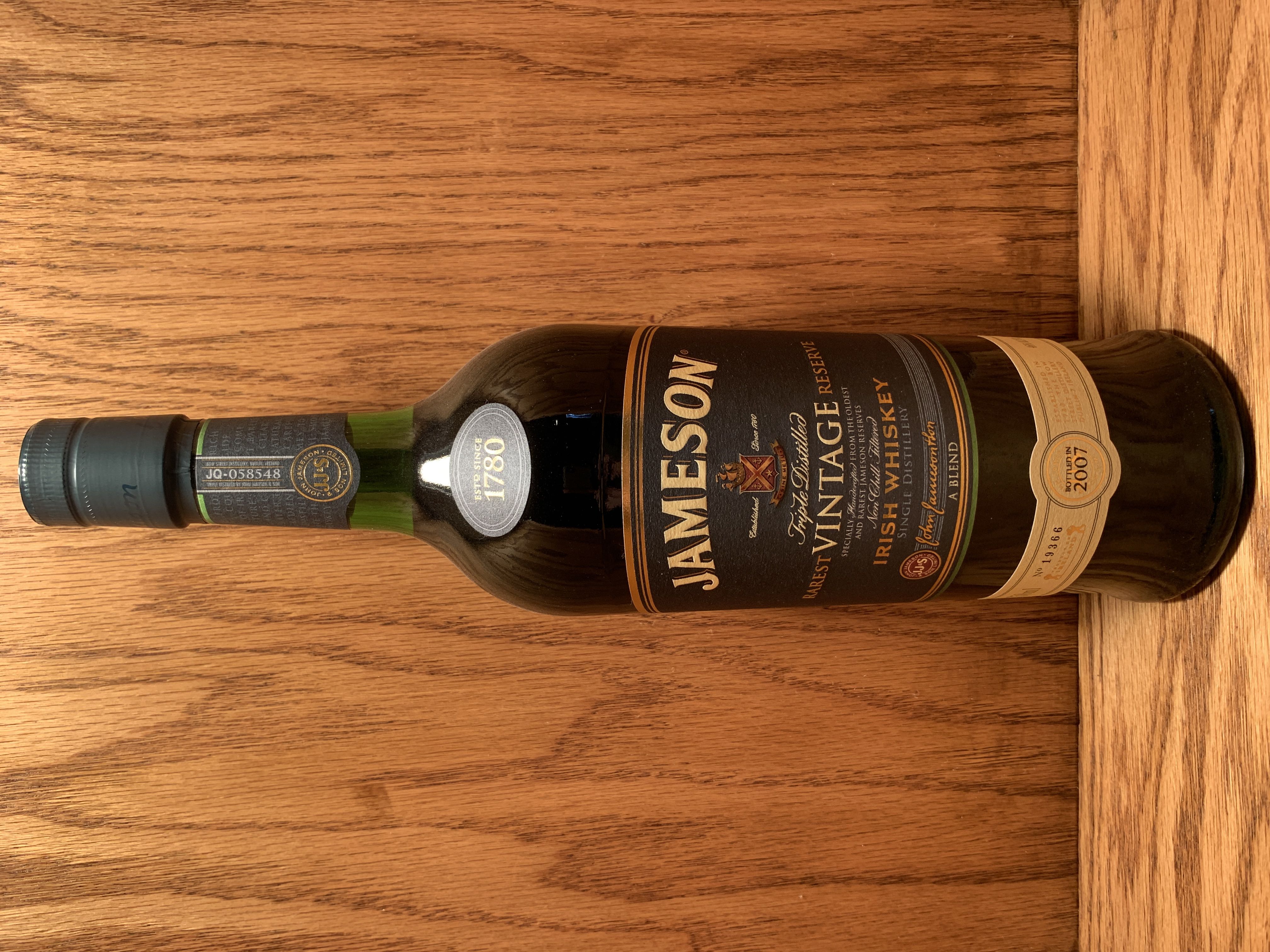 Jameson Rarest Vintage Reserve  - John Jameson & Son (750 mL) alcohol collectible [Barcode 00080432104446] - Main Image 2