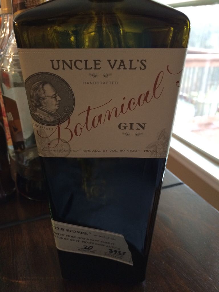 Uncle Val’s Botanical Gin - 35 Maple St (750 mL) alcohol collectible [Barcode 085924100319] - Main Image 1