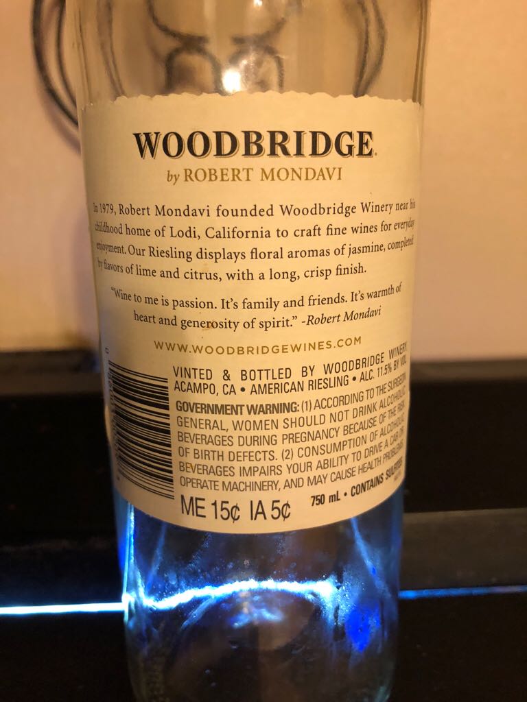 Woodbridge - Woodbridge Winery (750 mL) alcohol collectible [Barcode 086003002098] - Main Image 2
