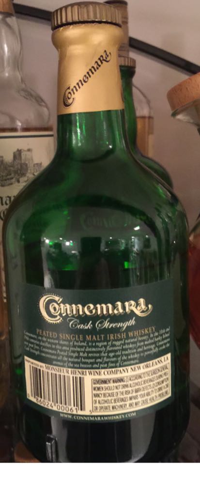 Connemara Cask Strength Peated Single Malt  - Connemara (750 mL) alcohol collectible [Barcode 086024000615] - Main Image 2