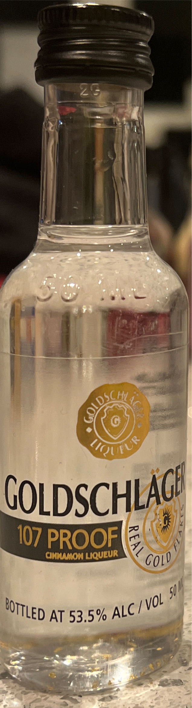 Goldschlager - Diageo (50mL) alcohol collectible [Barcode 086767500120] - Main Image 3