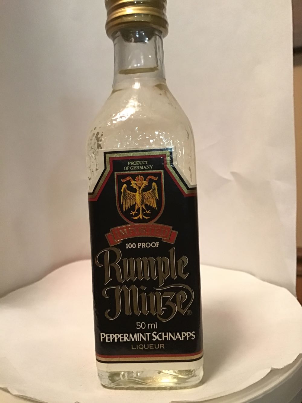 Rumple Minze Peppermint Schnapps - Kieger - Meinhart Distillery (750 mL) alcohol collectible [Barcode 086767520067] - Main Image 3