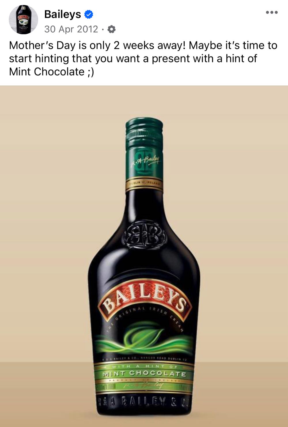 Baileys Mint Chocolate - Paddington LTD. (750 mL) alcohol collectible [Barcode 086767701787] - Main Image 2
