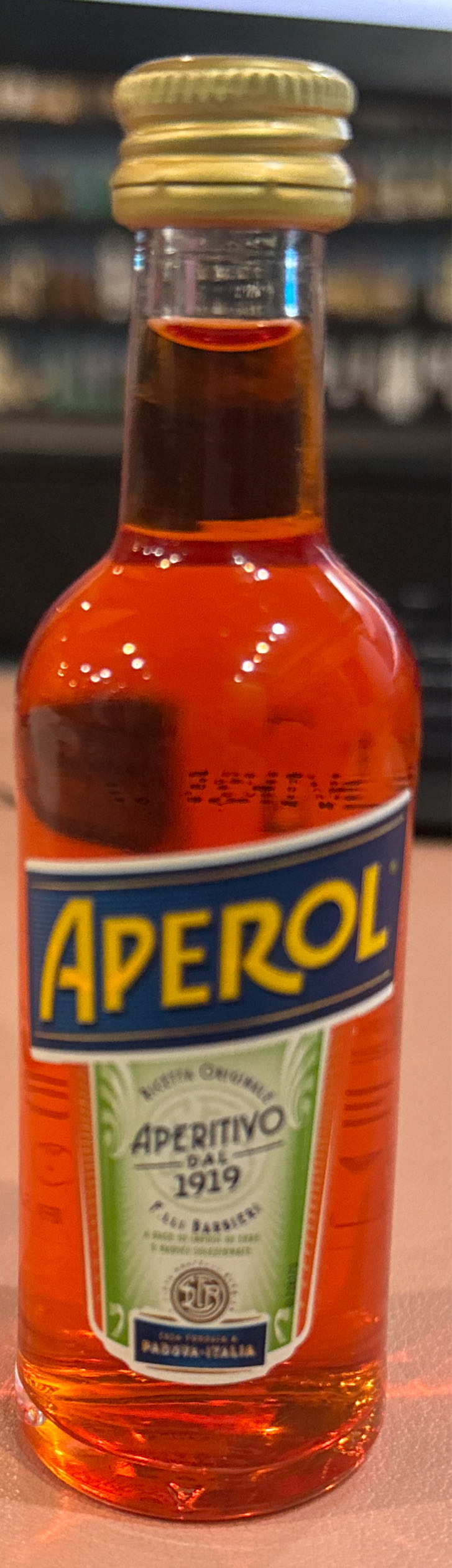 APEROL - Barbieri (750 mL) alcohol collectible [Barcode 086785900001] - Main Image 3