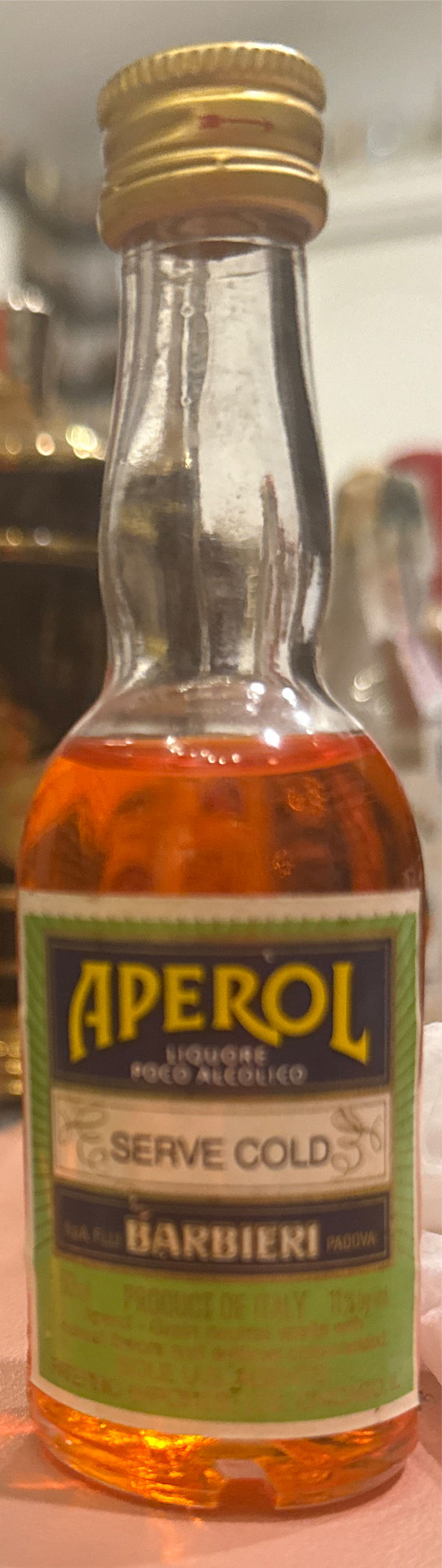 APEROL - Barbieri (750 mL) alcohol collectible [Barcode 086785900001] - Main Image 4