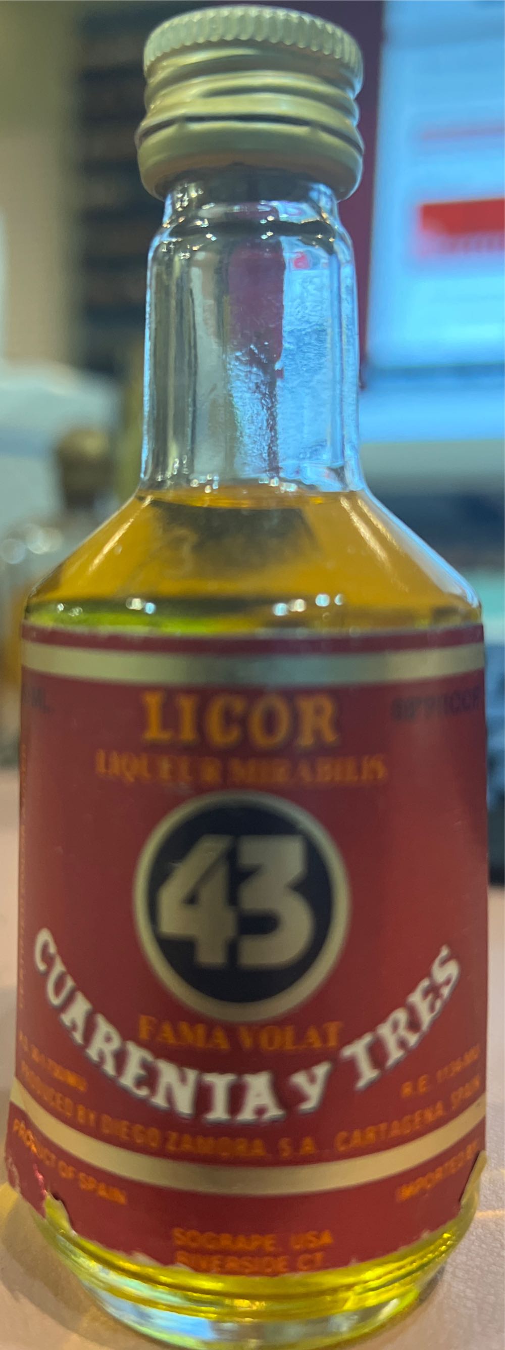 Licor 43 - DZ Licores S. I. (375 mL) alcohol collectible [Barcode 029929115404] - Main Image 4