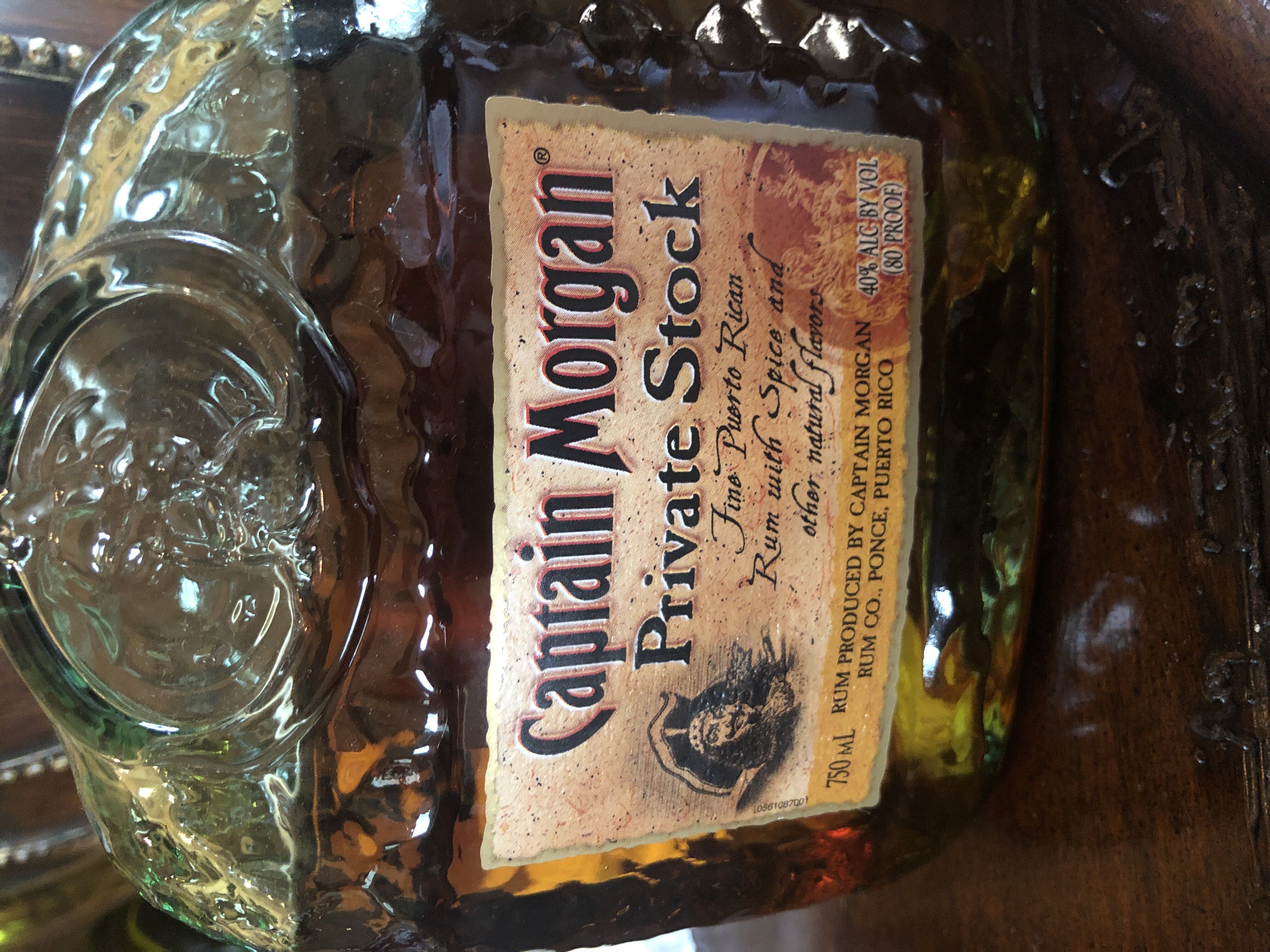 Captain Morgan Private Stock Rum - Captain Morgan Rum Co. (750 mL) alcohol collectible [Barcode 087000201781] - Main Image 3