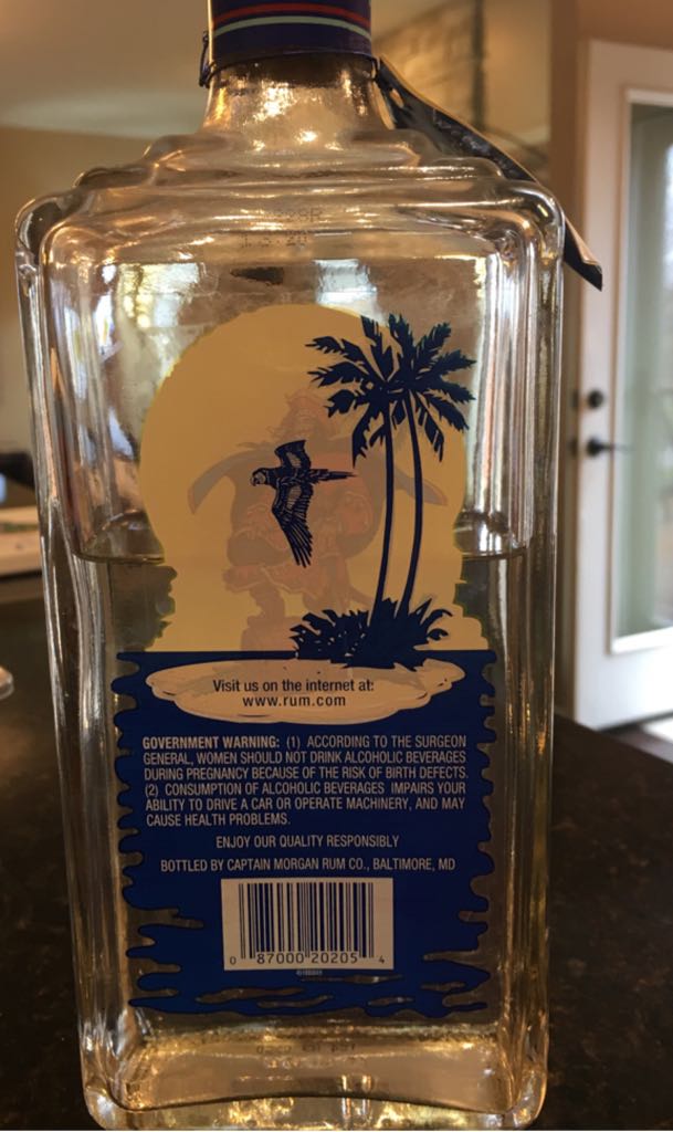 Captain Morgan Parrot Bay Rum - Captain Morgan Rum Co. (750 mL) alcohol collectible [Barcode 087000202054] - Main Image 2