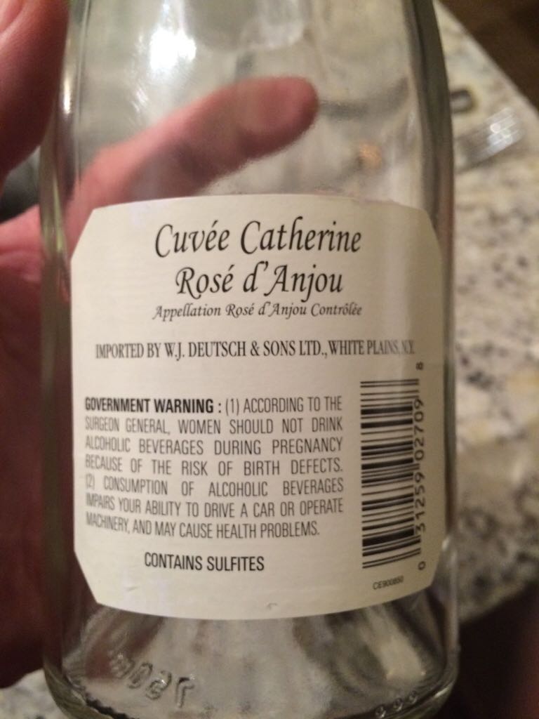 Cuvée Catherine Rose D’anjou - Sauvion alcohol collectible [Barcode 031259027098] - Main Image 2