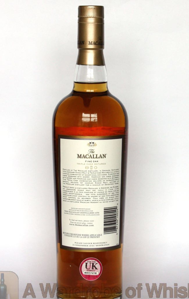 Macallan 17 Yr Fine Oak - The Macallan Distillers (750 mL) alcohol collectible [Barcode 087236100544] - Main Image 2